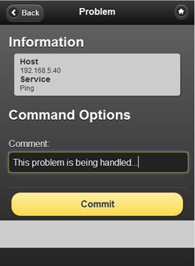 Nagios XI Mobile Interface 2