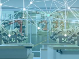 iot smart factory in industry 4.0 robot technology concept, engineer using futuristic technology with 5G to control