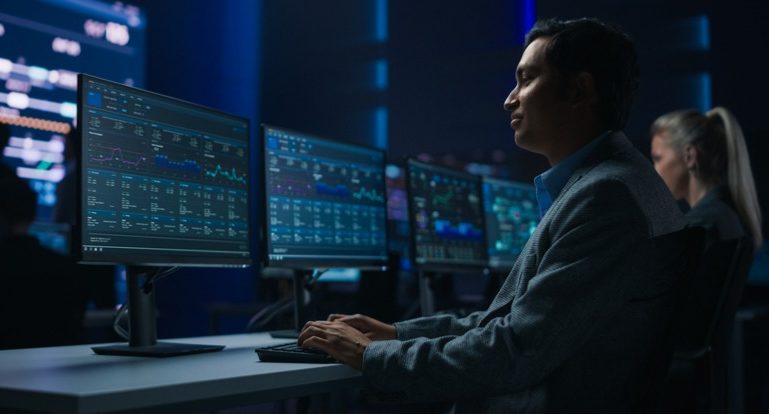 in the infrastructure control room