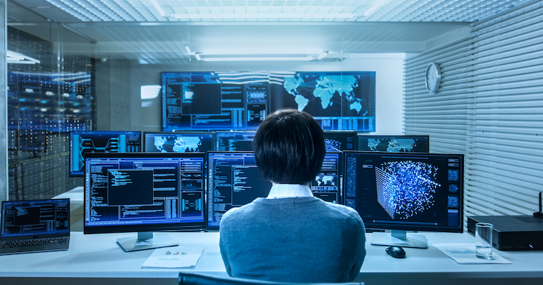 In the System Control Data Center Technician Operates Multiple